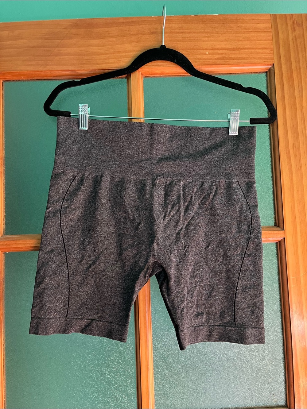 High-Waist Women’s Bike Shorts — Dark Charcoal